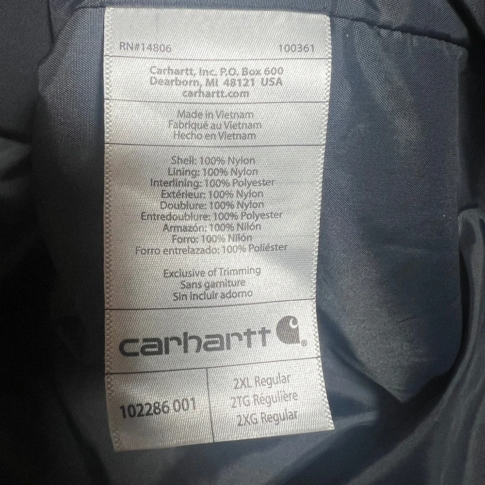 Carhartt Gilliam Vest in Black, Men's Size 2XL (XXL)